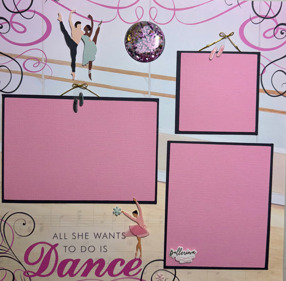 All She Wants to Do Is Dance 1 Page Layout