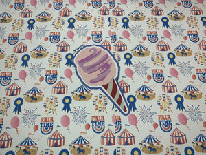 Fair Time Pattern Paper & Cotton Candy Die Cut