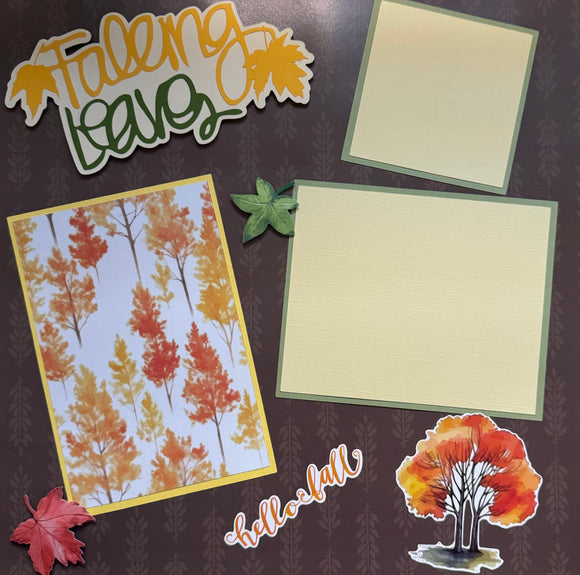 Flower Falling Layout Falling Leaves 1 Page Layout β Rusty Anchor Creations