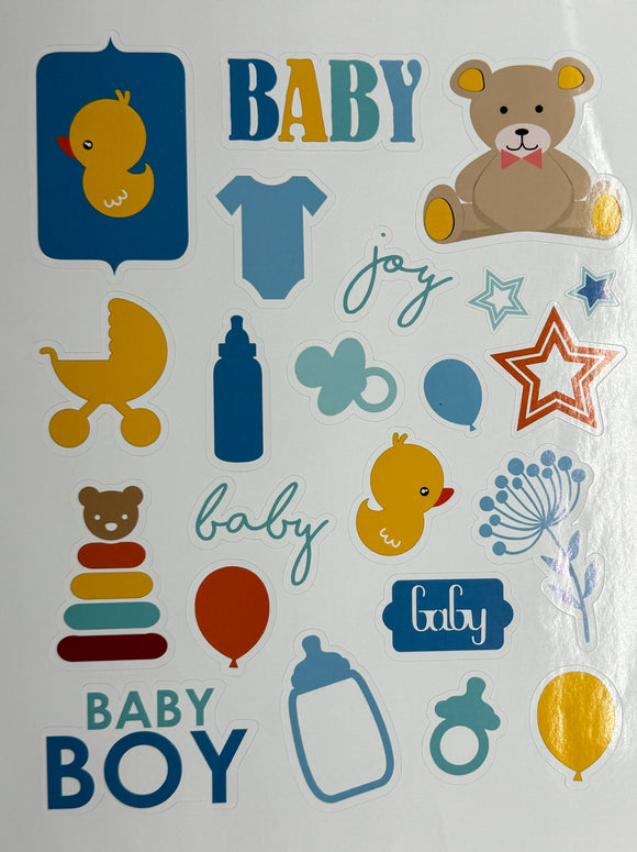 Baby Boy Cutie Sticker Sheet