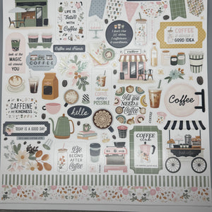 Coffee Shop 12x12 Sticker Sheet – Rusty Anchor Creations