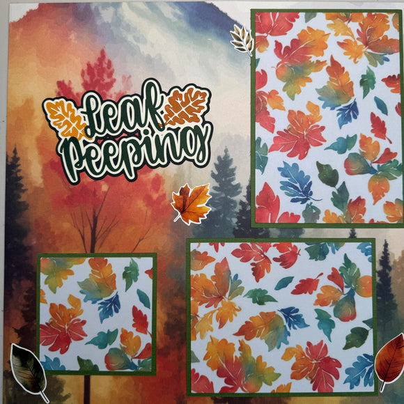 Leaf Peeping 1 Page Layout