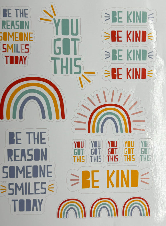 Happy Rainbow Sticker Sheet