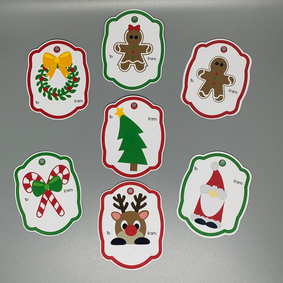 Holiday Sticker Tags - Christmas To/From