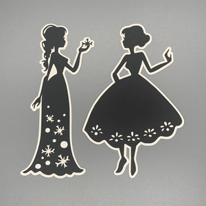 Scandinavian Snow Princess Silhouettes