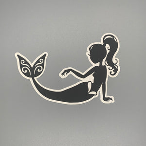 Posing Mermaid Silhouette