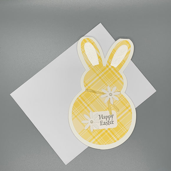 Easter Bunny Plaid Card