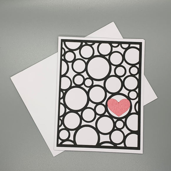Love Bubbles and Heart Card