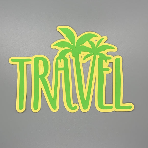 Travel Title with Palm Trees