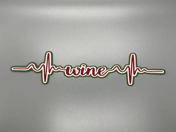 Wine Heartbeat Border