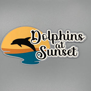 Dolphins at Sunset