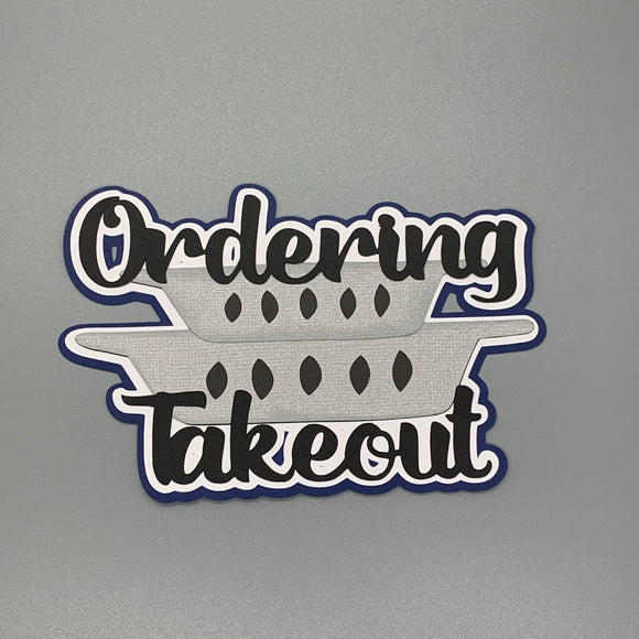 Ordering Takeout