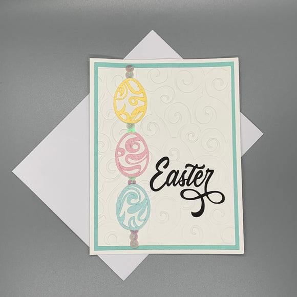 Easter Card with Eggs